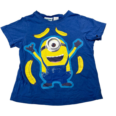 Unisex Minions, cotton pyjama tee / top, GUC, size 4,  