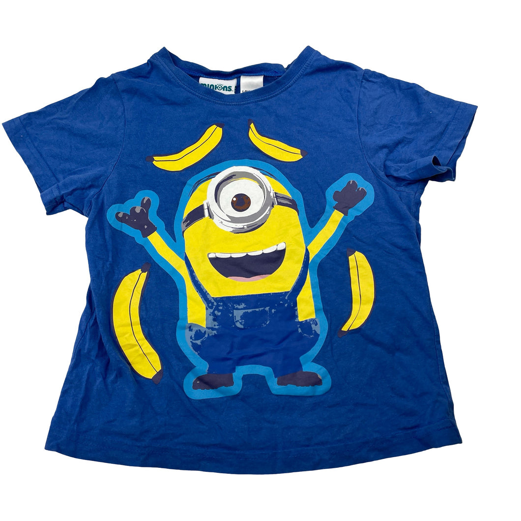 Unisex Minions, cotton pyjama tee / top, GUC, size 4,  