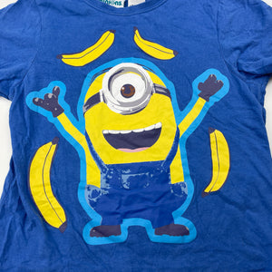 Unisex Minions, cotton pyjama tee / top, GUC, size 4,  