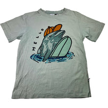 Load image into Gallery viewer, Boys Minti, stretchy tee / top, dolphin, FUC, size 10,  
