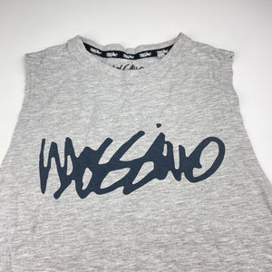 Boys Mossimo, grey marle singlet / tank top, FUC, size 7,  