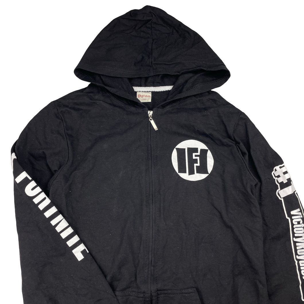 Boys Dgfstm, FORTNITE cotton zip hoodie sweater, armpit to armpit: 39cm, shoulder to cuff: 52cm, EUC, size 10-12,  