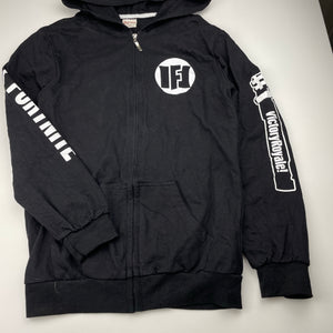 Boys Dgfstm, FORTNITE cotton zip hoodie sweater, armpit to armpit: 39cm, shoulder to cuff: 52cm, EUC, size 10-12,  
