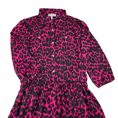 Girls Juicy Couture, lined, lightweight animal print dress, EUC, size 10, L: 68cm