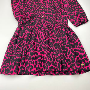 Girls Juicy Couture, lined, lightweight animal print dress, EUC, size 10, L: 68cm