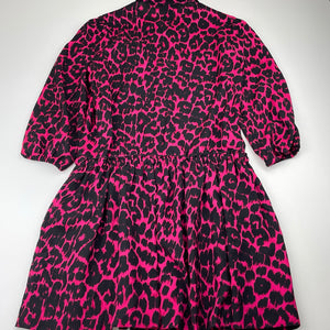 Girls Juicy Couture, lined, lightweight animal print dress, EUC, size 10, L: 68cm