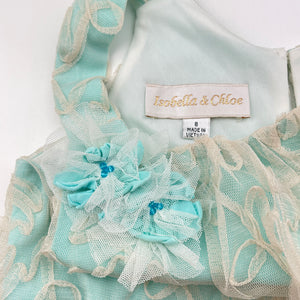 Girls Isobella & Chloe, lined tulle party / formal dress, EUC, size 8, L: 74cm