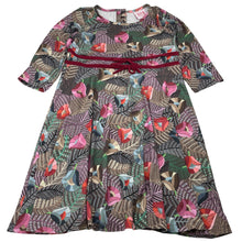 Load image into Gallery viewer, Girls Little Leona, lightweight, stretchy, floral dress, EUC, size 6, L: 68cm