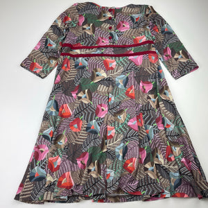Girls Little Leona, lightweight, stretchy, floral dress, EUC, size 6, L: 68cm