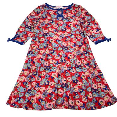 Girls Little Leona, lightweight, stretchy, floral dress, EUC, size 6, L: 62cm