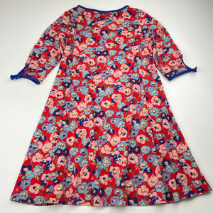 Girls Little Leona, lightweight, stretchy, floral dress, EUC, size 6, L: 62cm