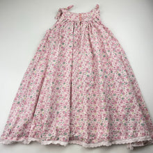 Load image into Gallery viewer, Girls Tickled Pink, floral cotton summer dress, GUC, size 5, L: 57cm