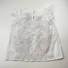 Load image into Gallery viewer, Girls FRED BARE, floral lightweight cotton top, GUC, size 4,  