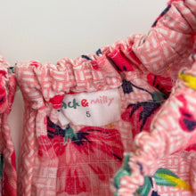 Load image into Gallery viewer, Girls Jack &amp; Milly, floral cotton summer dress, EUC, size 5, L: 62cm