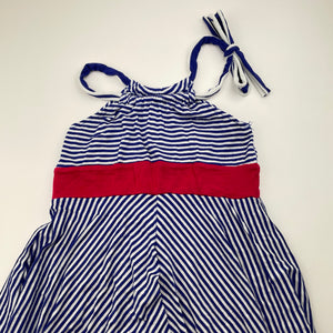 Girls Pixie Girl, Chasing Fireflies, stretchy striped dress, GUC, size 7, L: 77cm