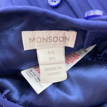 Load image into Gallery viewer, Girls MONSOON, lined, pleated jumpsuit, inside leg: 35cm, EUC, size 4-5,  