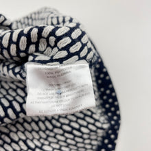 Load image into Gallery viewer, Girls Oobi, navy &amp; white spot woven dress, GUC, size 6, L: 59cm