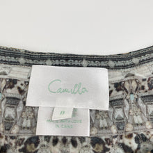 Load image into Gallery viewer, Girls Camilla, embellished lightweight leopard-print top, EUC, size 8,  