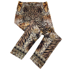 Load image into Gallery viewer, Girls Camilla, embellished lightweight leopard-print leggings, inside leg: 49cm, EUC, size 8,  
