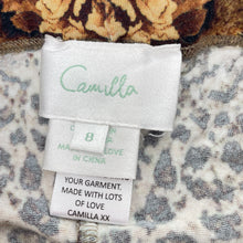 Load image into Gallery viewer, Girls Camilla, embellished lightweight leopard-print leggings, inside leg: 49cm, EUC, size 8,  