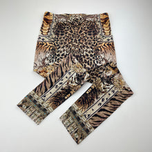 Load image into Gallery viewer, Girls Camilla, embellished lightweight leopard-print leggings, inside leg: 49cm, EUC, size 8,  