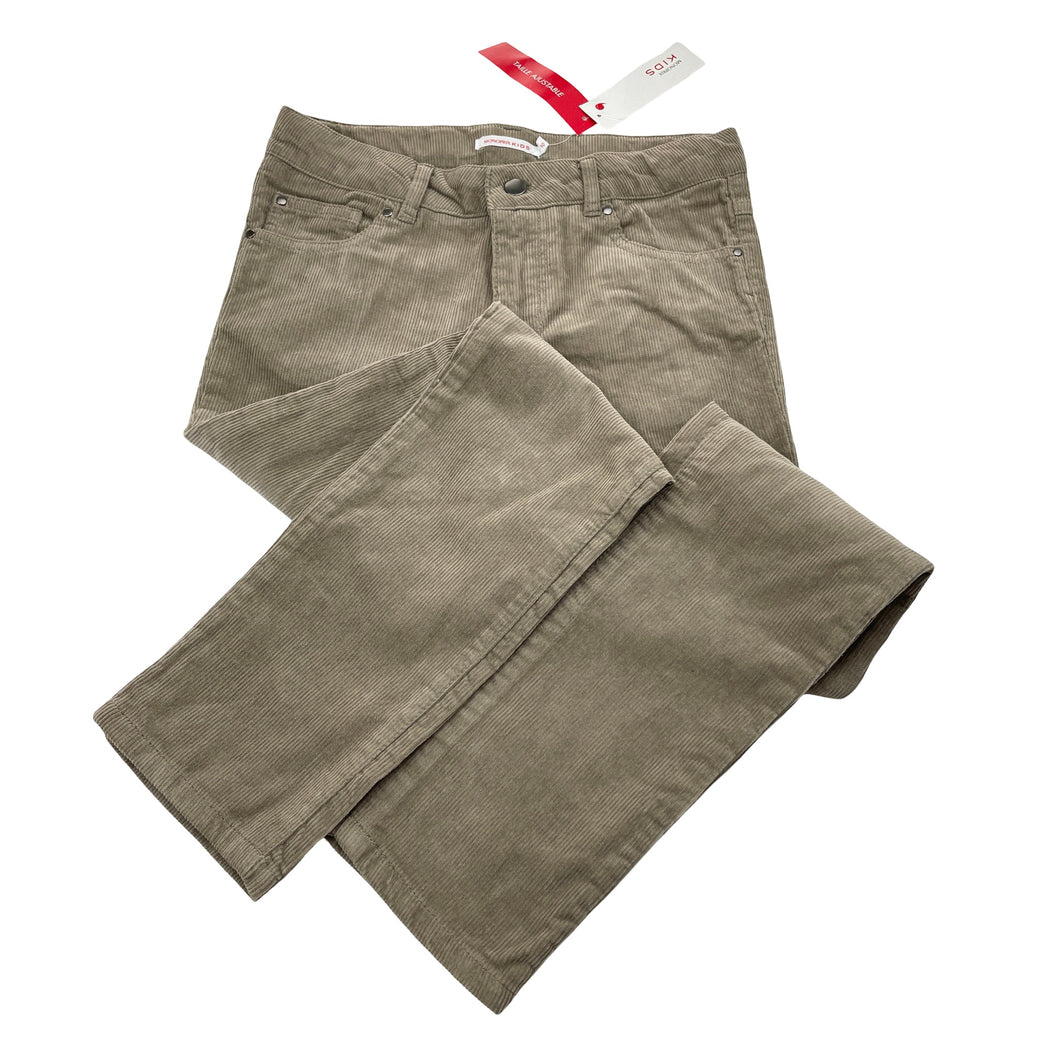 Unisex MONOPRIX Kids, corduroy cotton pants, adjustable, inside leg: 62cm, NEW, size 10,  
