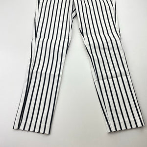 Girls Bardot Junior, black & white stripe pants, adjustable, inside leg: 44cm, NEW, size 5,  