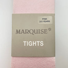 Load image into Gallery viewer, Girls Marquise, pink knitted cotton stockings, NEW, size 2-3,  