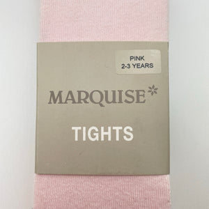 Girls Marquise, pink knitted cotton stockings, NEW, size 2-3,  