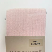 Load image into Gallery viewer, Girls Marquise, pink knitted cotton stockings, NEW, size 2-3,  