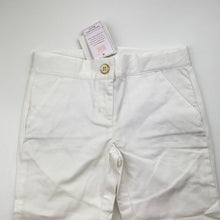 Load image into Gallery viewer, Girls JANIE AND JACK, stretch cotton pants, adustable, inside leg: 32.5cm, NEW, size 4,  