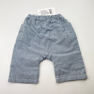 Unisex Seed, lined cotton pants, elasticated, NEW, size 00,  