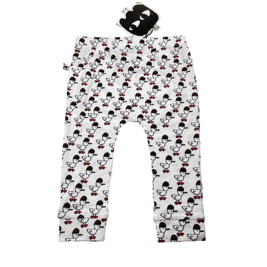 Unisex Minti, stretchy leggings / bottoms, ducks, NEW, size 2,  