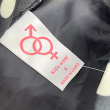 Load image into Gallery viewer, Girls Kids Wear, black &amp; yellow spot party dress, NEW, size 4, L: 61cm