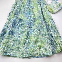 Load image into Gallery viewer, Girls Blue Ginger, floral cotton summer dress &amp; matching bag, NEW, size 8, L: 78cm