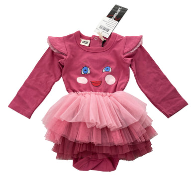 Girls ROCK YOUR BABY, Doll Face circus dress tutu romper, NEW, size 00,  