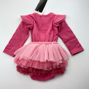 Girls ROCK YOUR BABY, Doll Face circus dress tutu romper, NEW, size 00,  