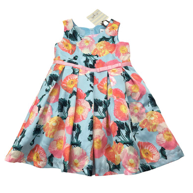 Girls Origami, lined floral party dress, NEW, size 2, L: 51cm