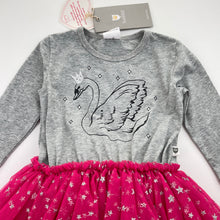 Load image into Gallery viewer, Girls Hootkid, tulle &amp; glitter tutu party dress, swan, NEW, size 1, L: 49cm