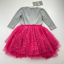 Load image into Gallery viewer, Girls Hootkid, tulle &amp; glitter tutu party dress, swan, NEW, size 1, L: 49cm