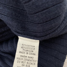 Load image into Gallery viewer, Girls Origami, grey &amp; navy knit long sleeve dress, EUC, size 5, L: 57cm