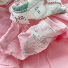 Load image into Gallery viewer, Girls Origami, cotton lined tulle &amp; floral party dress, GUC, size 5, L: 58cm