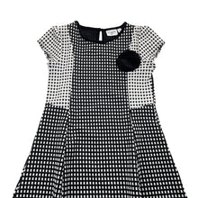 Load image into Gallery viewer, Girls Origami, black &amp; white party dress, EUC, size 7, L: 65cm