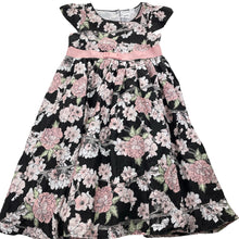 Load image into Gallery viewer, Girls Origami, lined floral party dress, EUC, size 5, L: 66cm