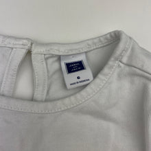 Load image into Gallery viewer, Girls JANIE AND JACK, cotton long sleeve tee / top, FUC, size 6,  