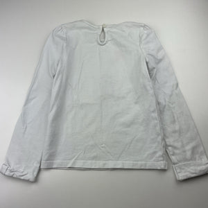 Girls JANIE AND JACK, cotton long sleeve tee / top, FUC, size 6,  