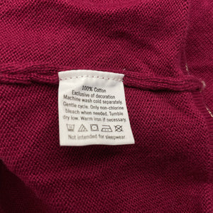 Girls JANIE AND JACK, knitted cotton cropped cardigan, EUC, size 8,  