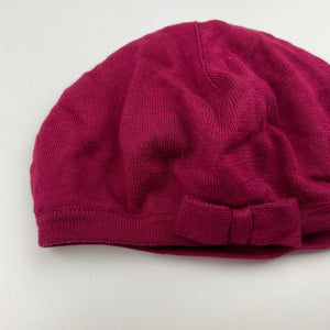 Girls JANIE AND JACK, cotton lined knit beret hat, EUC, size 10-12,  
