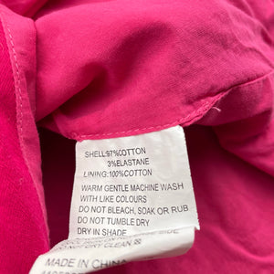 Girls TED BAKER, lined pink cotton top, GUC, size 6,  