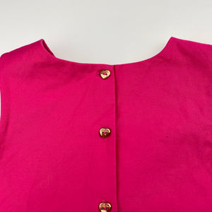 Girls TED BAKER, lined pink cotton top, GUC, size 6,  